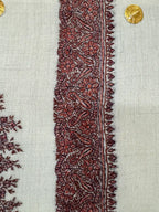 baraqah hand embroided pure pashmina shawl for women 