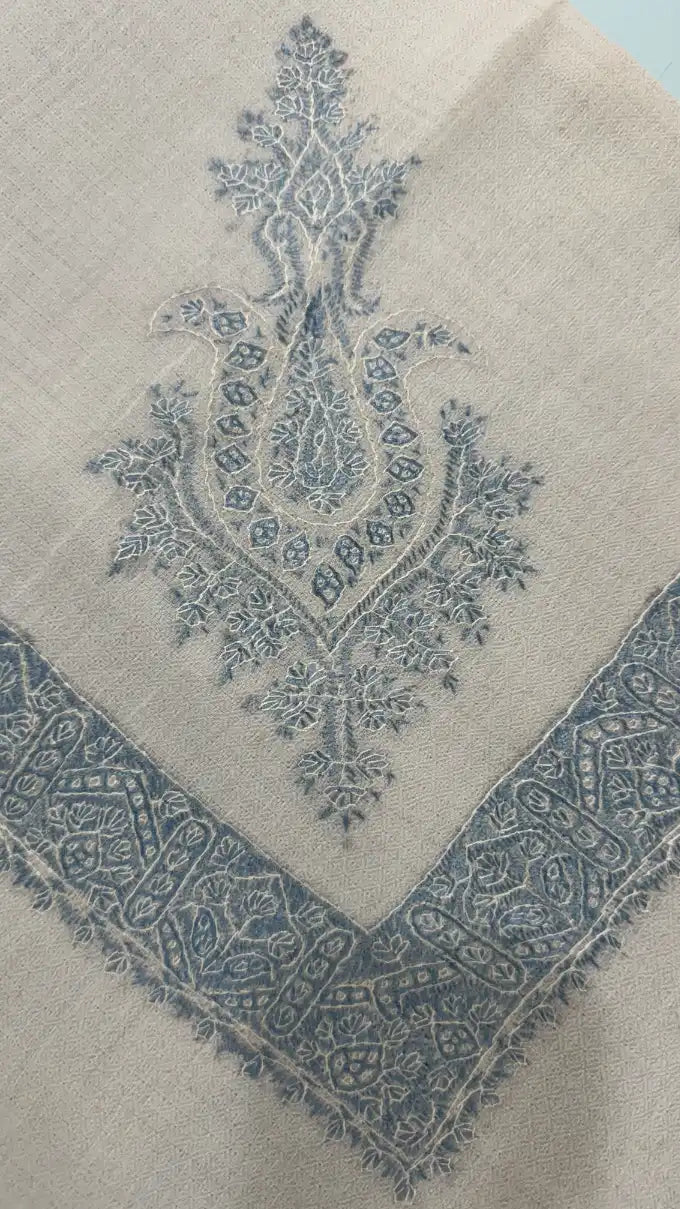 Cashmere Pashmina Hand Embroidered Rumal