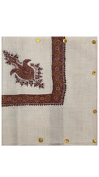 baraqah hand embroided pure pashmina shawl for women 