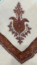 baraqah hand embroided pure pashmina shawl for women 