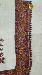 baraqah hand embroided pure pashmina shawl for women 