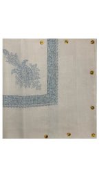 baraqah hand embroided pure pashmina shawl for women 