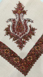 baraqah hand embroided pure pashmina shawl for women 