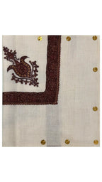 Cashmere Pashmina Hand Embroidered Rumal