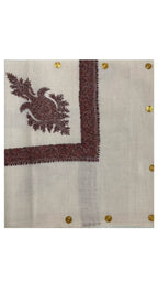 Cashmere Pashmina Hand Embroidered Rumal