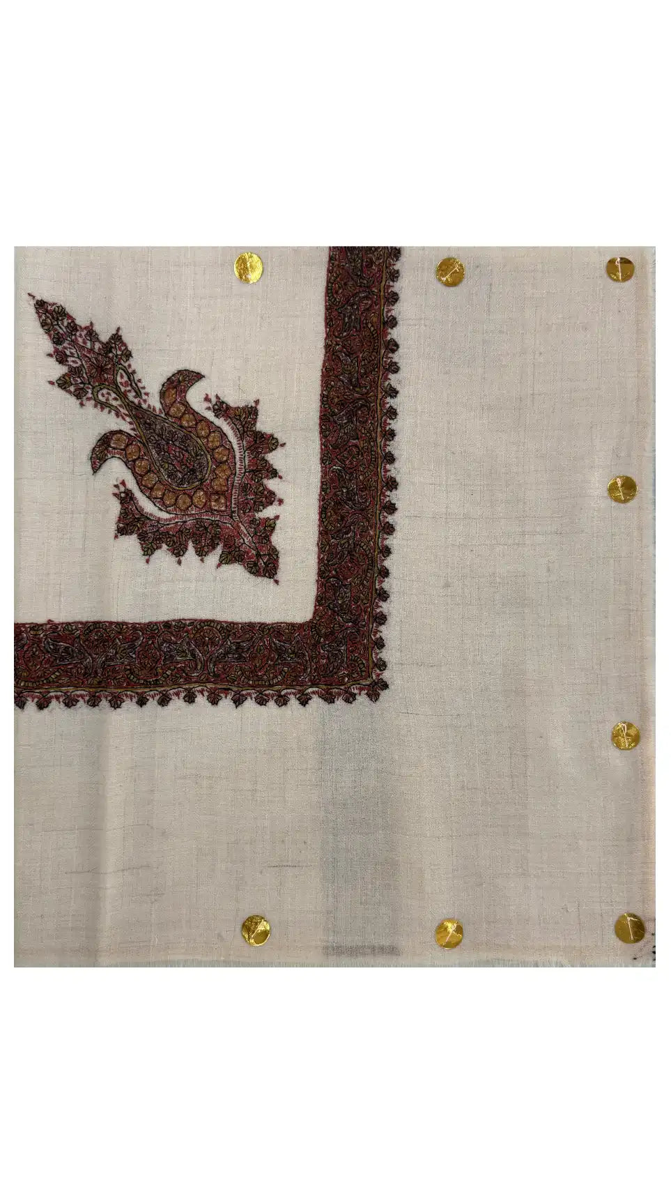 Cashmere Pashmina Hand Embroidered Rumal