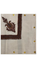 Cashmere Pashmina Hand Embroidered Rumal