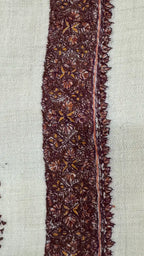 baraqah hand embroided pure pashmina shawl for women 