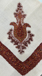 baraqah hand embroided pure pashmina shawl for women 