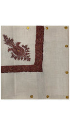 baraqah hand embroided pure pashmina shawl for women 