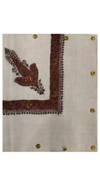 baraqah hand embroided pure pashmina shawl for women 