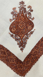baraqah hand embroided pure pashmina shawl for women 