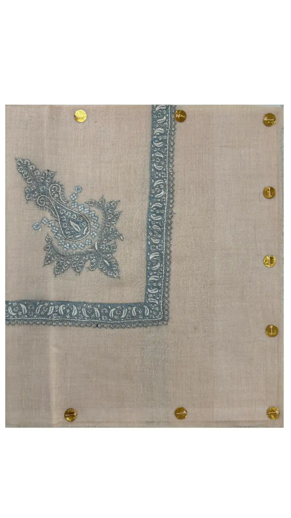 baraqah hand embroided pure pashmina shawl for women 