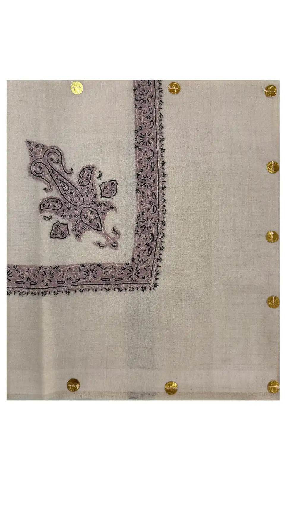 baraqah hand embroided pure pashmina shawl for women 