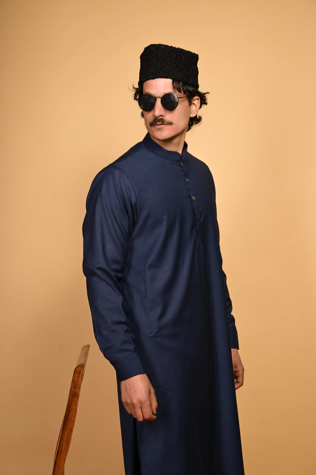 Tamtadu Ink Blue Kameez Shalwar