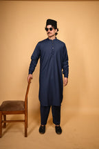 Tamtadu Ink Blue Kameez Shalwar