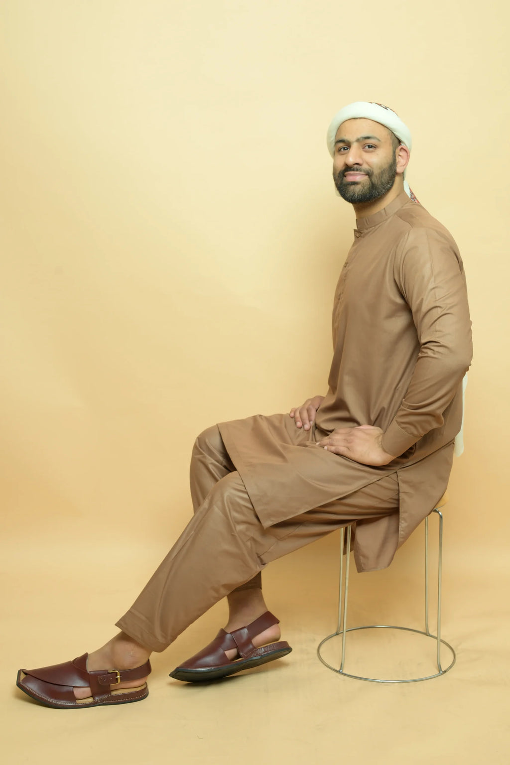 Creme Kameez Shalwar