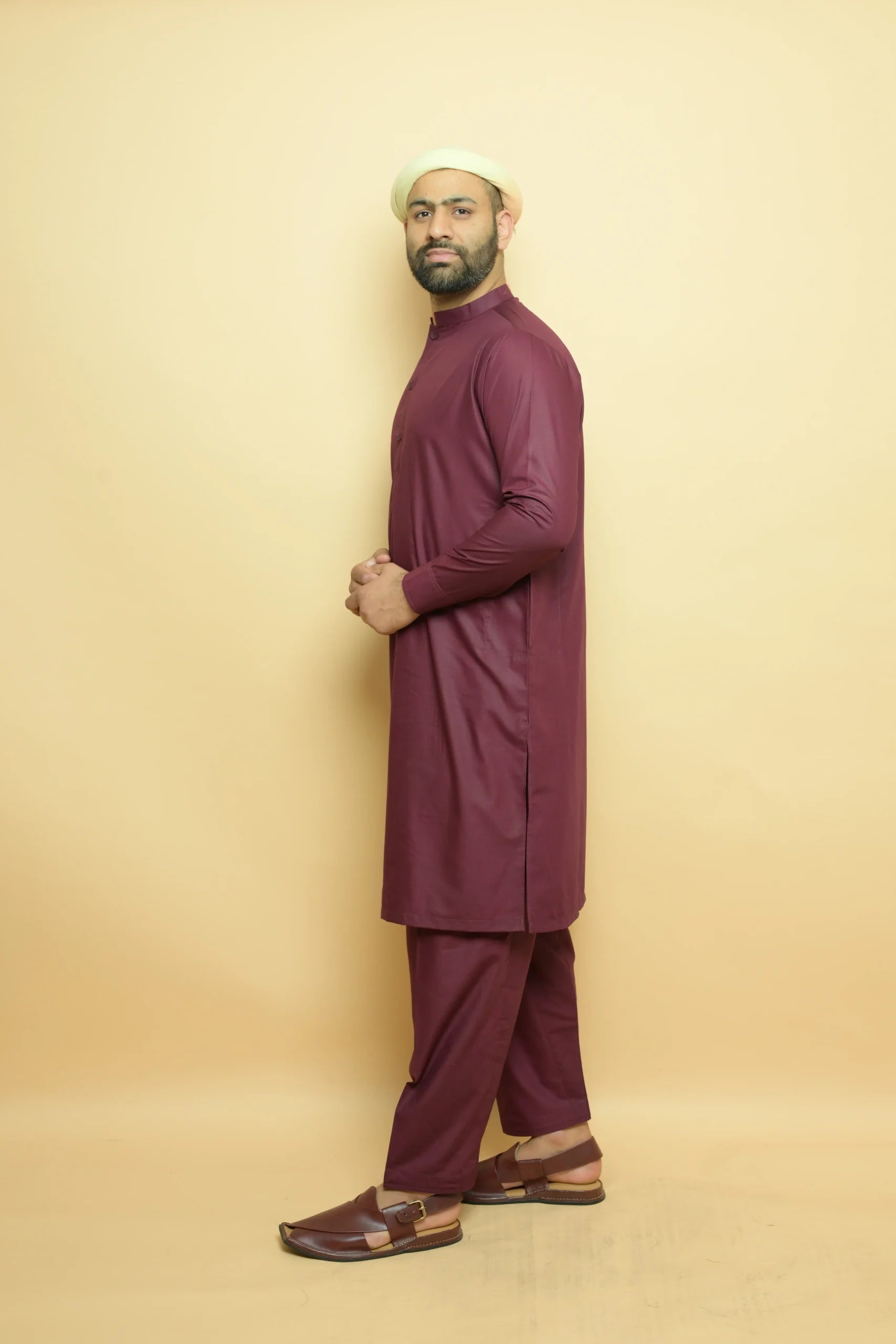 Maroon Kameez Shalwar