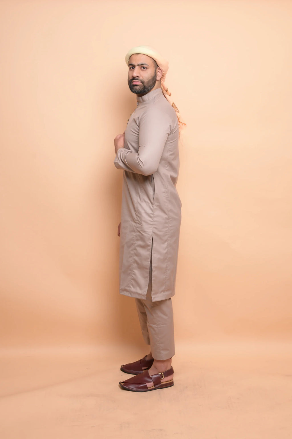 Damson Brown Kurta Pajama