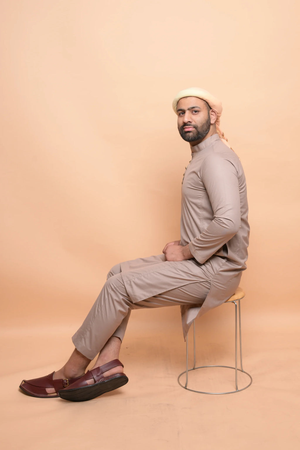 Damson Brown Kurta Pajama