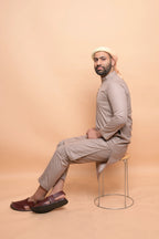 Damson Brown Kurta Pajama