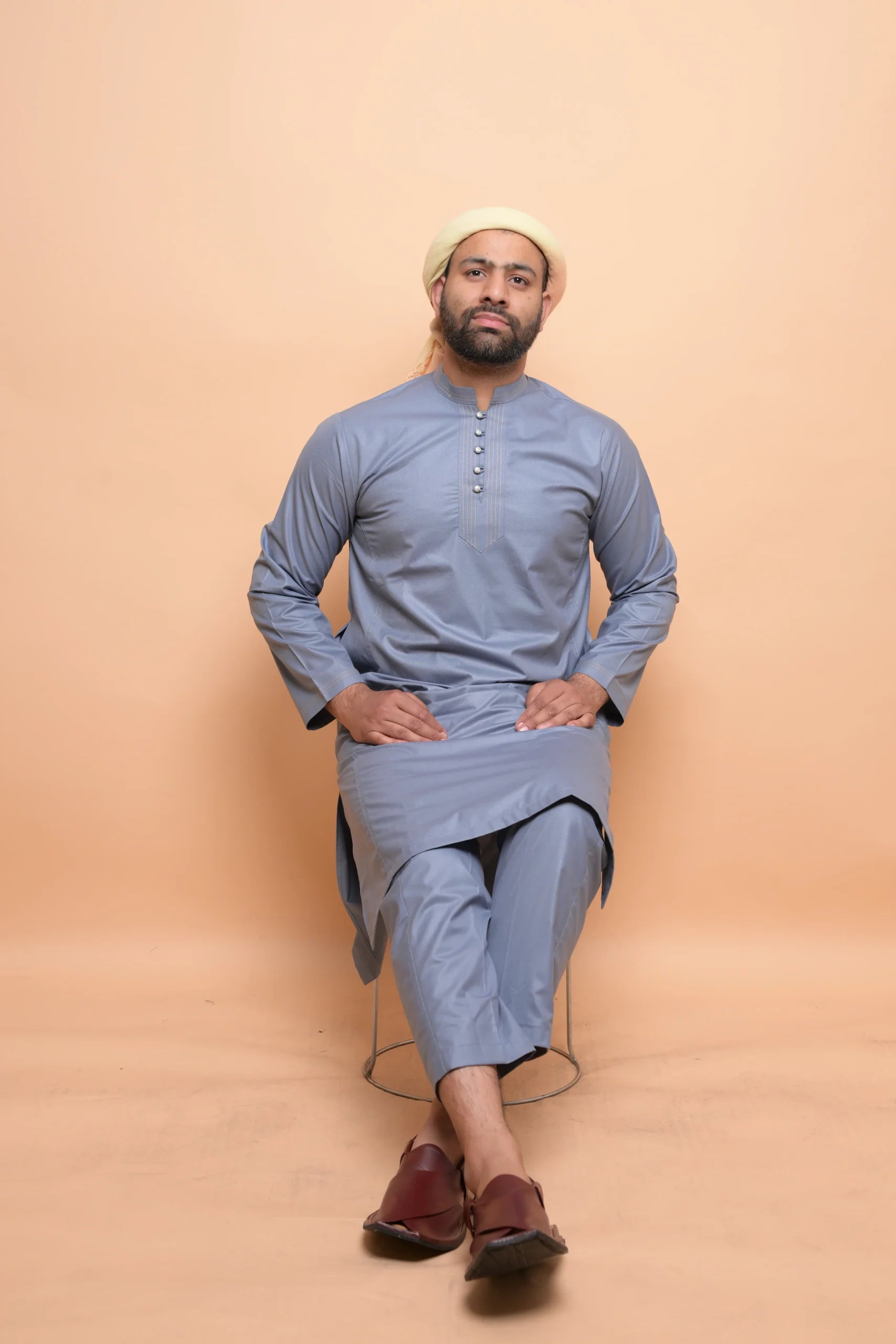 Space Grey Kurta Pajama