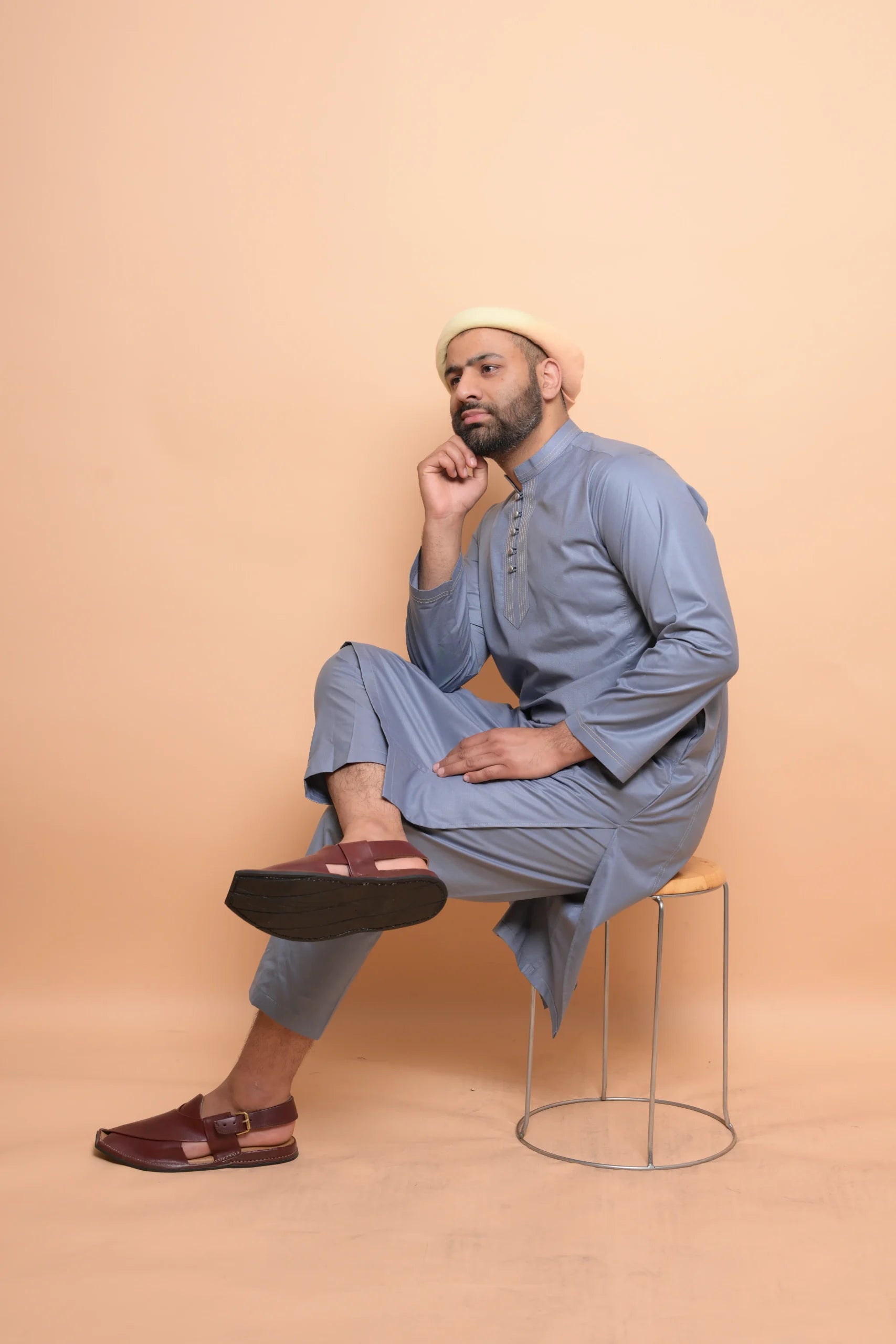Space Grey Kurta Pajama