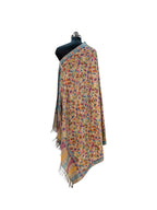 Pure Grey Kani Pashmina embroidered shawl