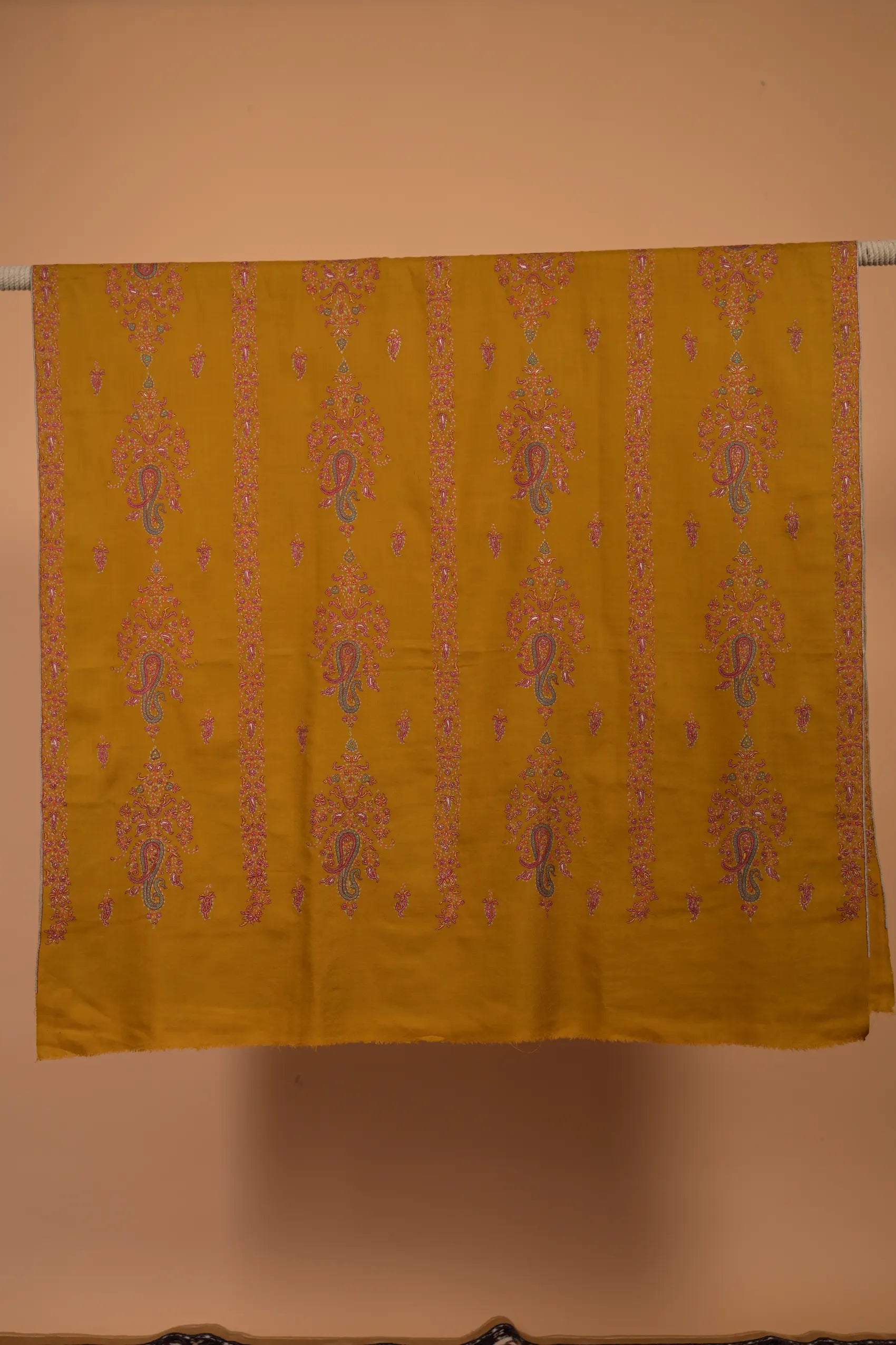 baraqah pure pashmina yellow color for female 