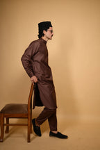 Tamtadu Light Chocolate Kameez Shalwar
