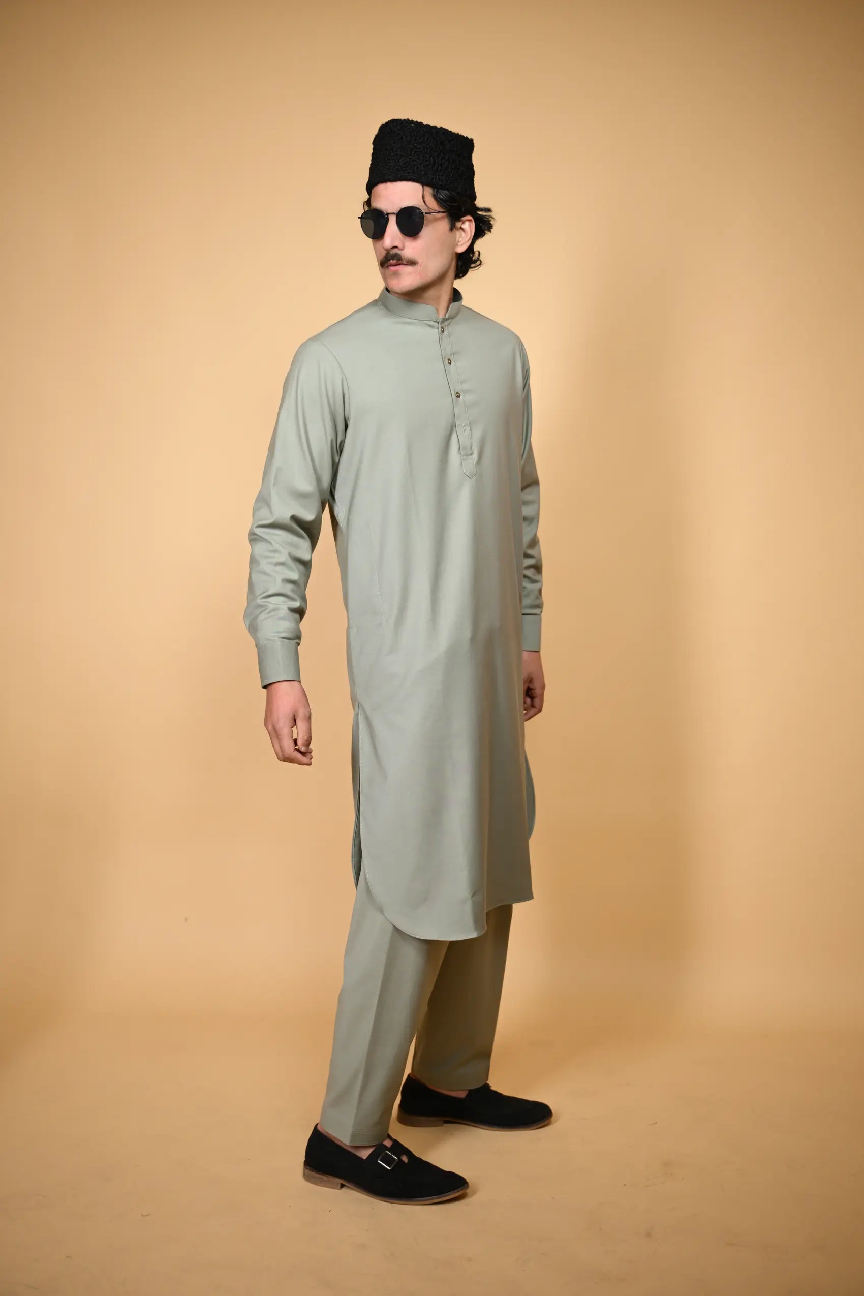 Tamtadu Light Green Kameez Shalwar