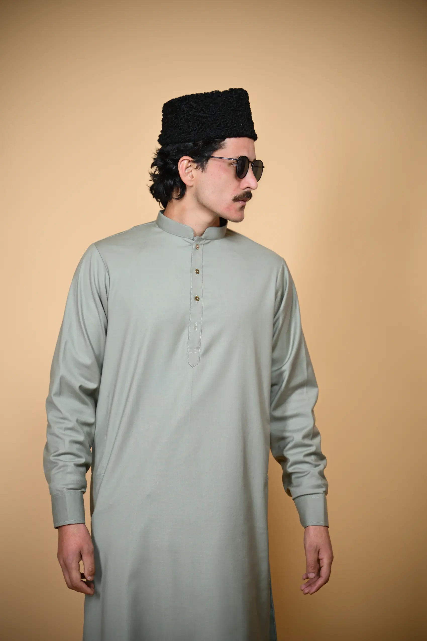 Tamtadu Light Green Kameez Shalwar
