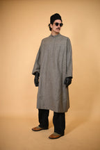baraqah light green winter traditional pheran for men 