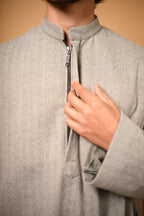 Light Olive Herringbone