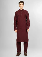 Elara Maroon Lycra Cotton Kameez Shalwar