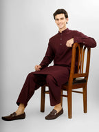 Elara Maroon Lycra Cotton Kameez Shalwar