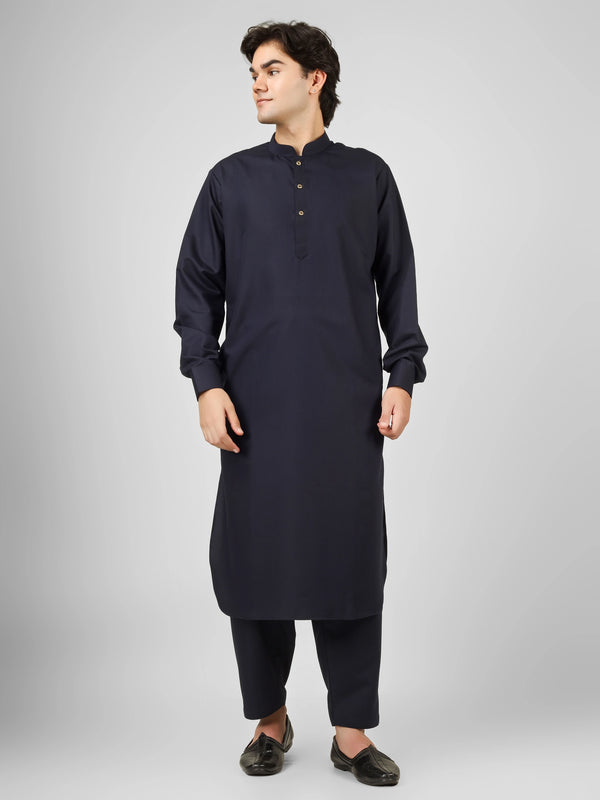 navy blue  kameez shalwaar for men