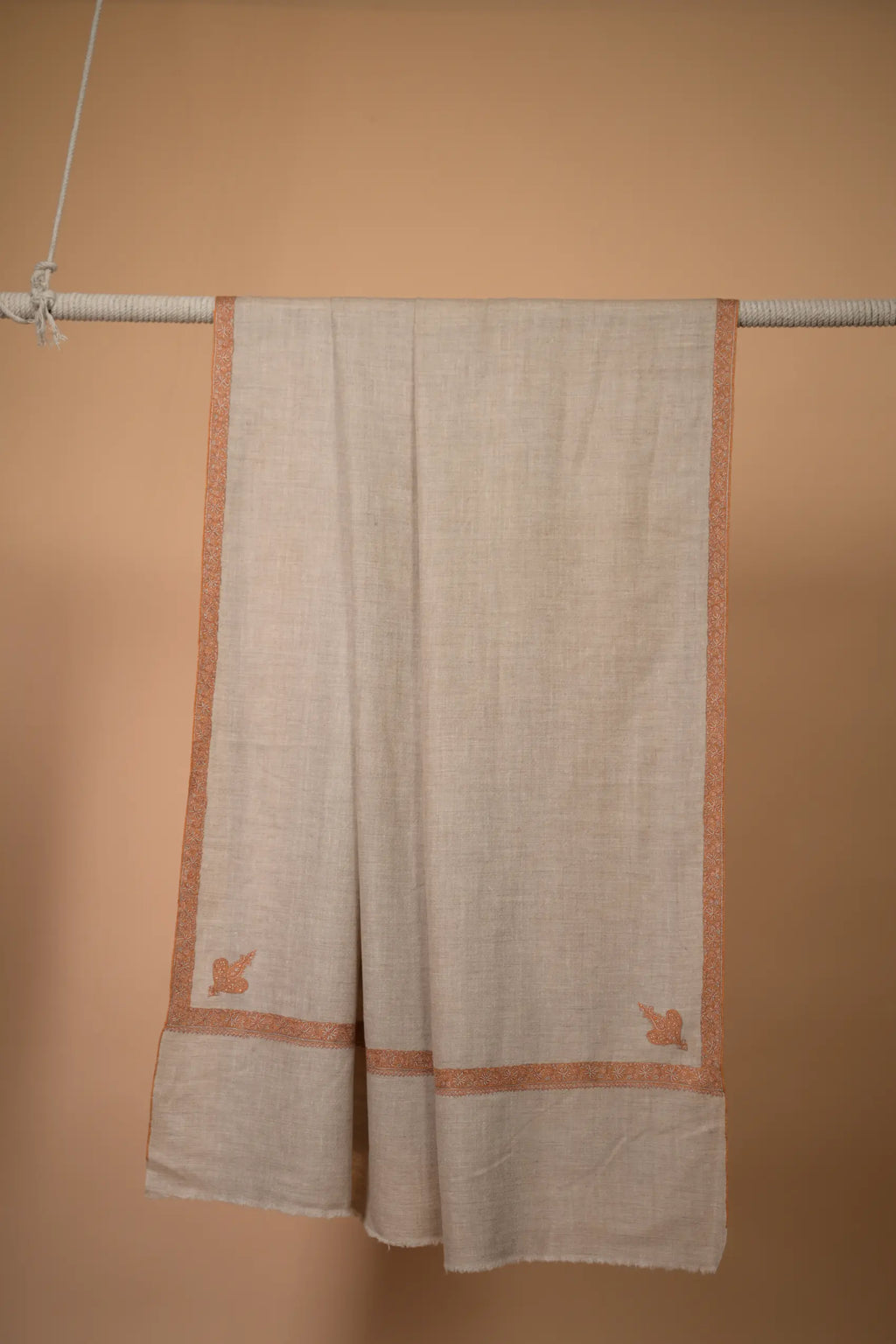 border embriodered pashmina shawl for women 