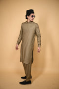 baraqah rakheem olive kameez shalwaar for men 