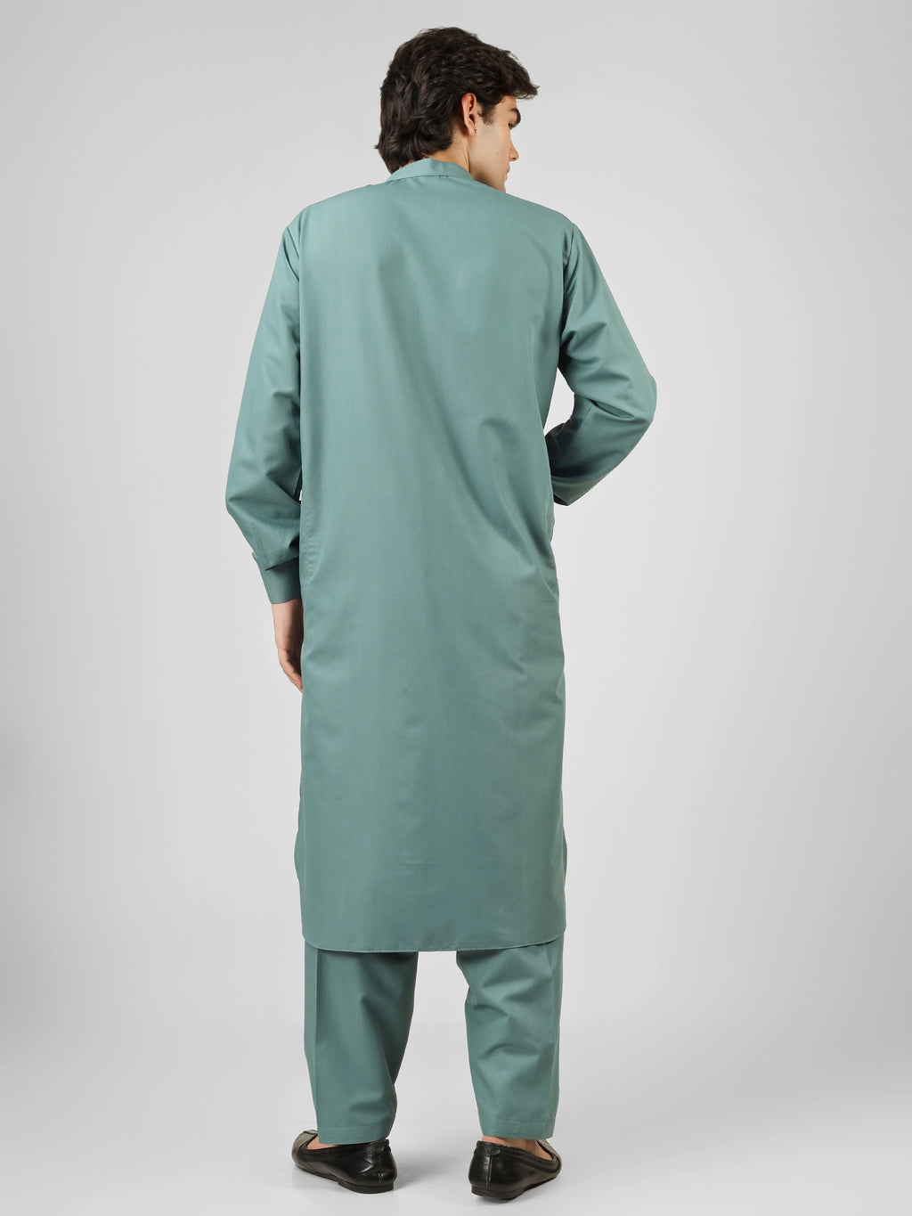 Rasheiq Aquamarine Kameez Shalwar