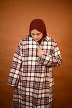 Red Checkered Traditional kashmiri  Pheran