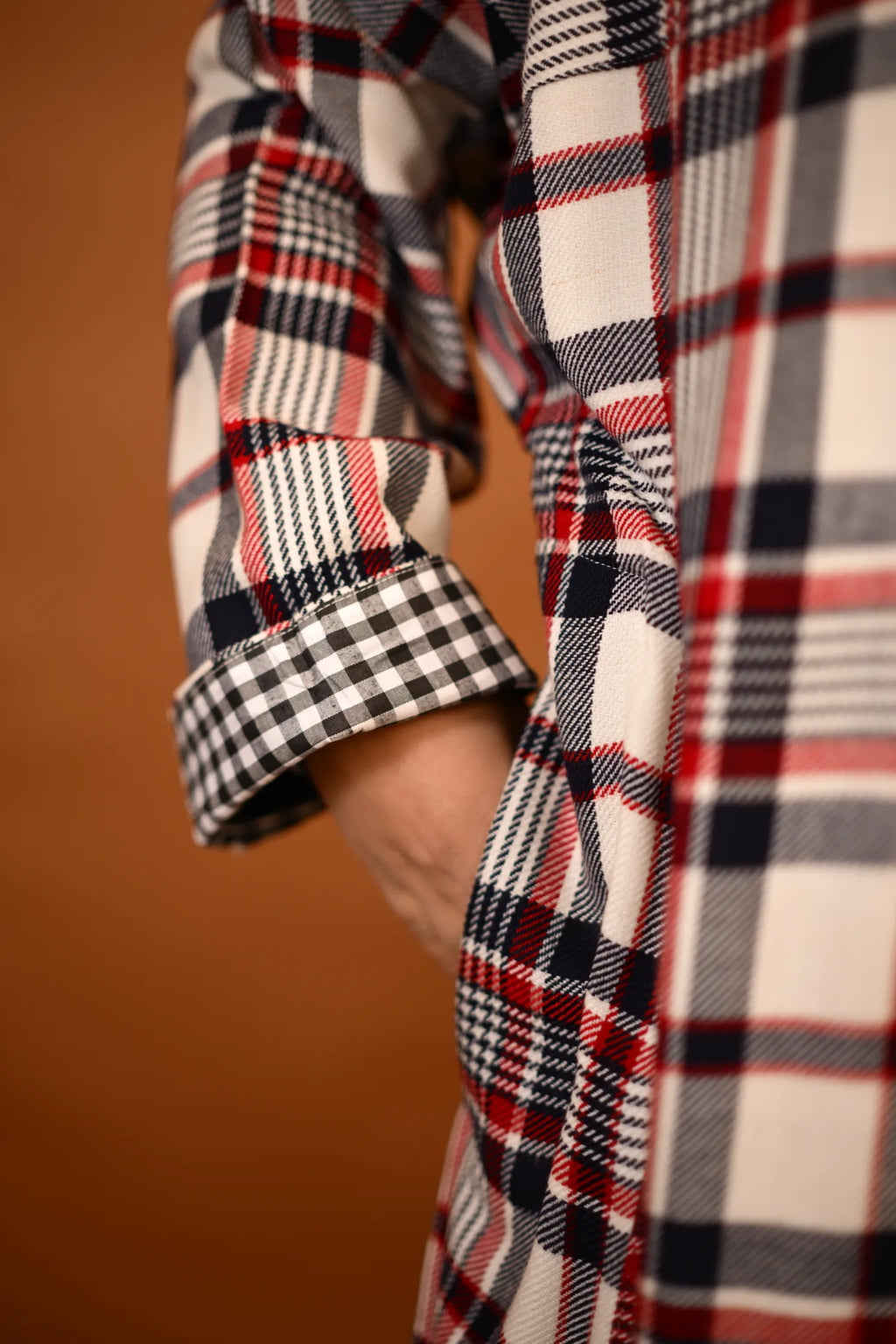 Red Checkered Traditional kashmiri  Pheran