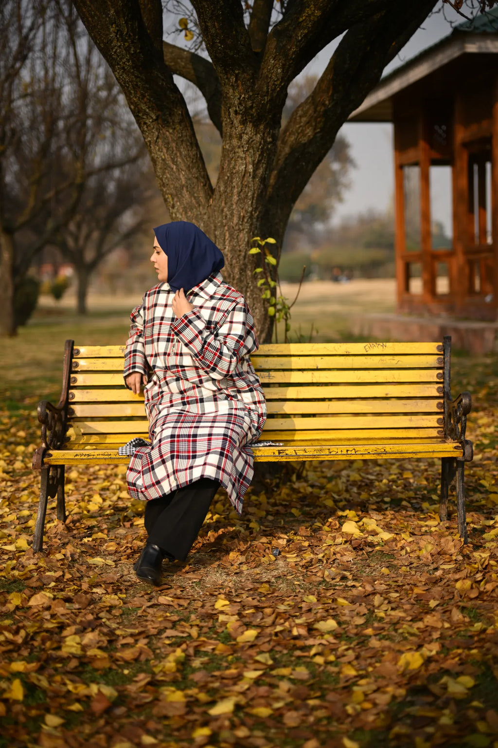 Red Checkered Traditional kashmiri  Pheran