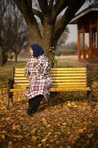 Red Checkered Traditional kashmiri  Pheran