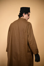 baraqah winter traditional rust lined  pheran for men 