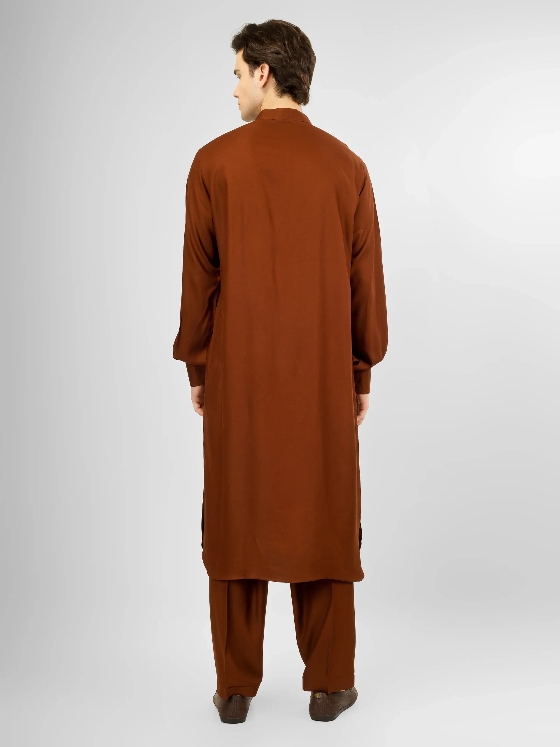 Rakheem Sienna Brown Kameez Shalwar