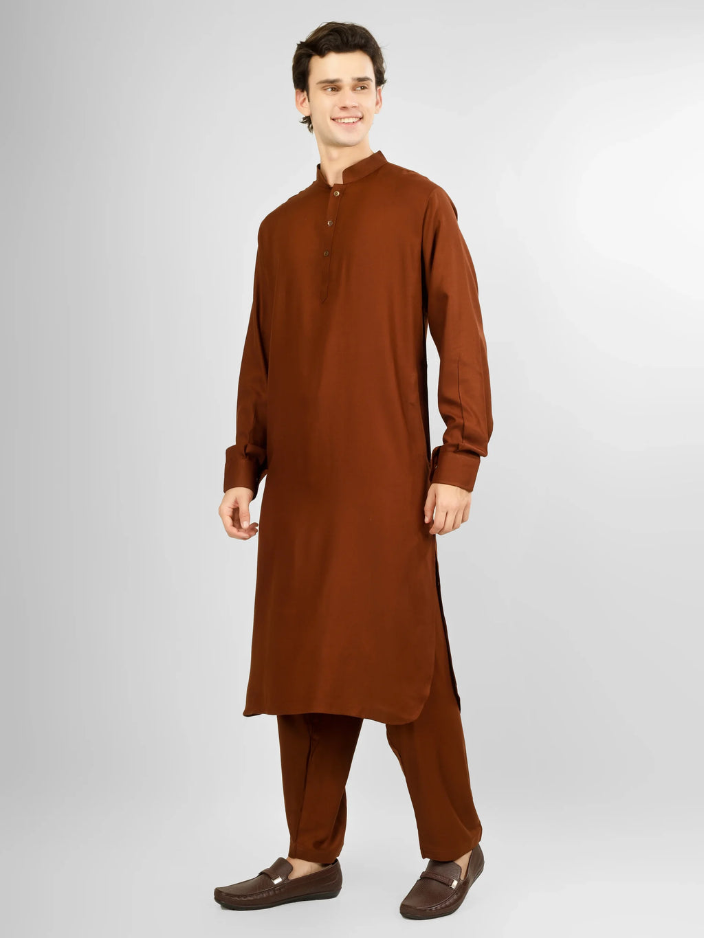 Rakheem Sienna Brown Kameez Shalwar