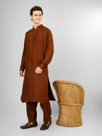 Rakheem Sienna Brown Kameez Shalwar