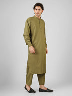 Rasheiq Sage Green Kameez Shalwar