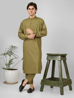 Rasheiq Sage Green Kameez Shalwar